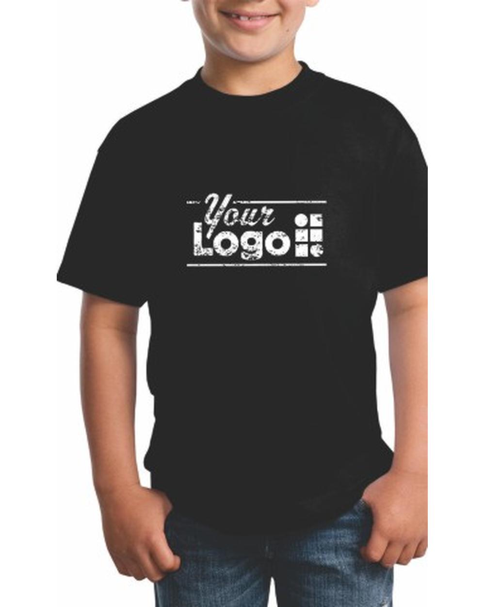 Port & Company S/S Blend Crewneck Custom T-Shirt, color: Jet Black