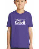 Port & Company S/S Blend Crewneck Custom T-Shirt, color: Purple
