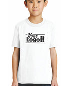 Port & Company S/S Blend Crewneck Custom T-Shirt, color: White