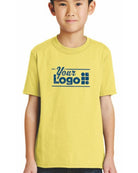 Port & Company S/S Blend Crewneck Custom T-Shirt, color: Yellow