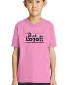 Port & Company S/S Blend Crewneck Custom T-Shirt, color: Candy Pink