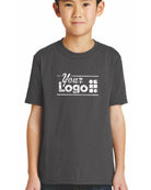 Port & Company S/S Blend Crewneck Custom T-Shirt, color: Charcoal