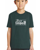 Port & Company S/S Blend Crewneck Custom T-Shirt, color: Dark Green
