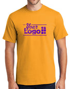 Port & Company S/S Essential Custom T-Shirt, color: Gold