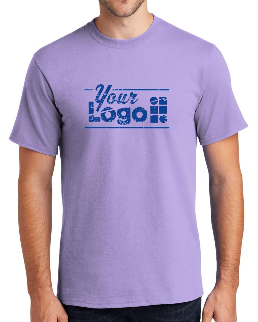 Port & Company S/S Essential Custom T-Shirt, color: Lavender