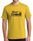 Port & Company S/S Essential Custom T-Shirt, color: Lemon Yellow
