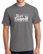 Port & Company S/S Essential Custom T-Shirt, color: Medium Grey