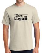 Port & Company S/S Essential Custom T-Shirt, color: Natural