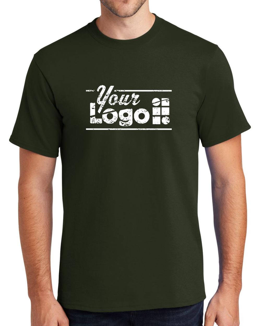 Port & Company S/S Essential Custom T-Shirt, color: Olive