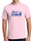 Port & Company S/S Essential Custom T-Shirt, color: Pale Pink