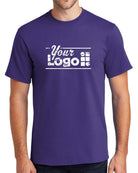 Port & Company S/S Essential Custom T-Shirt, color: Purple