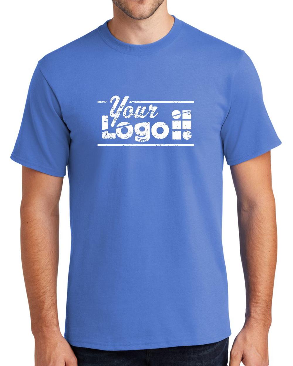 Port & Company S/S Essential Custom T-Shirt, color: Ultramarine Blue