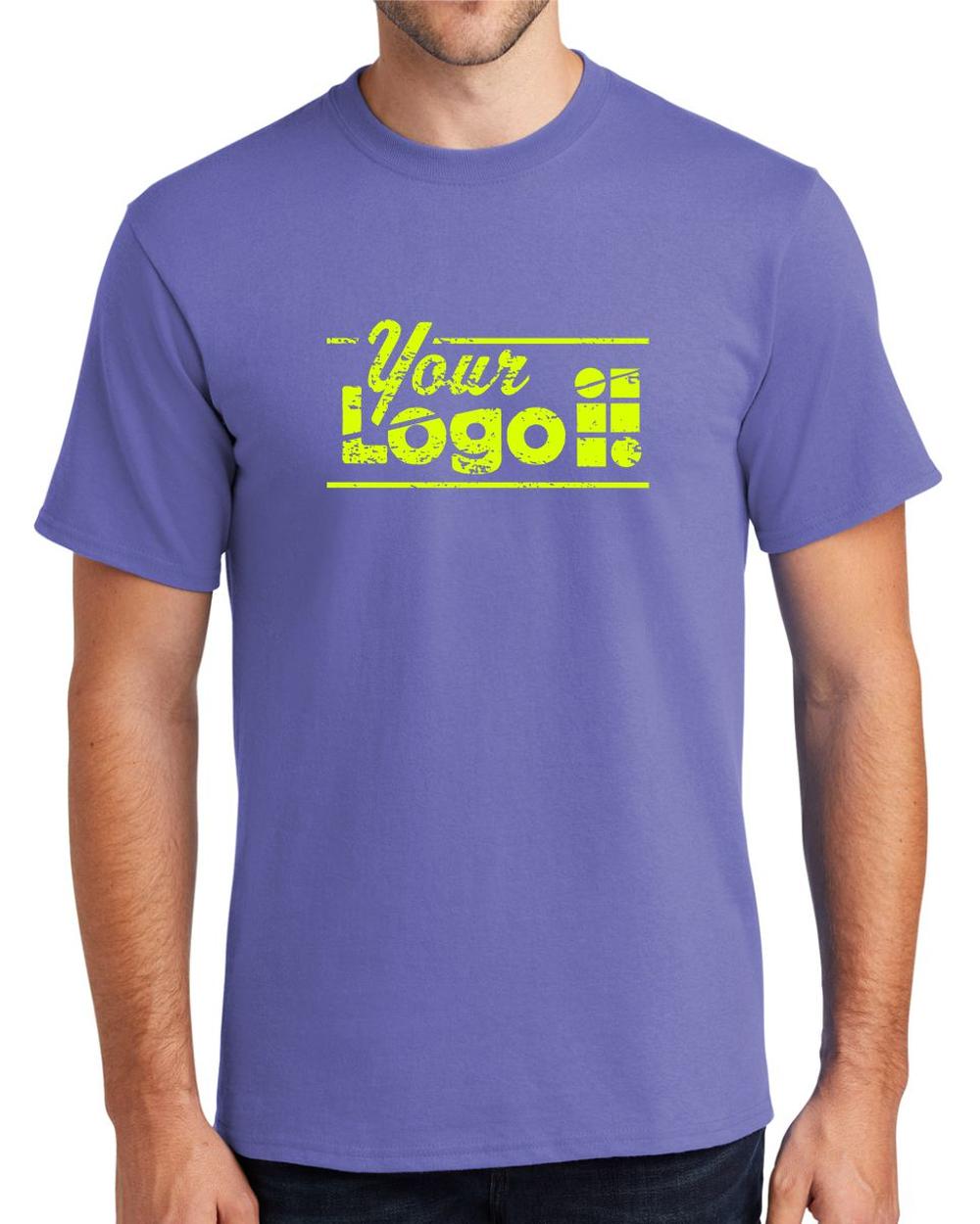 Port & Company S/S Essential Custom T-Shirt, color: Violet