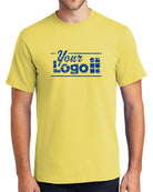 Port & Company S/S Essential Custom T-Shirt, color: Yellow