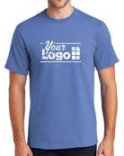 Port & Company S/S Essential Custom T-Shirt, color: Carolina Blue