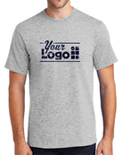 Port & Company S/S Essential Custom T-Shirt, color: Ash