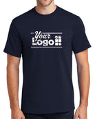 Port & Company S/S Essential Custom T-Shirt, color: Deep Navy