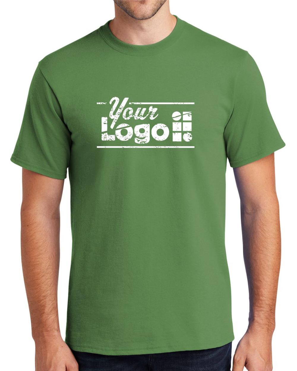 Port & Company S/S Essential Custom T-Shirt, color: Dill Green