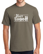 Port & Company S/S Essential Custom T-Shirt, color: Dusty Brown