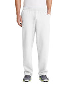 Port & Company Classic Fleece Pant, color: White