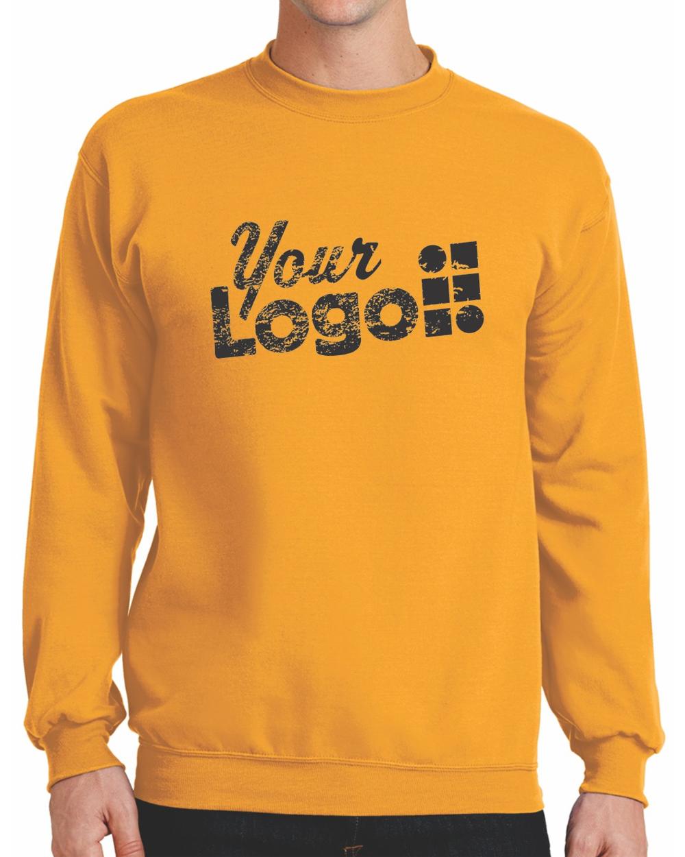 Port & Company Classic Custom Sweatshirt, color: Gold