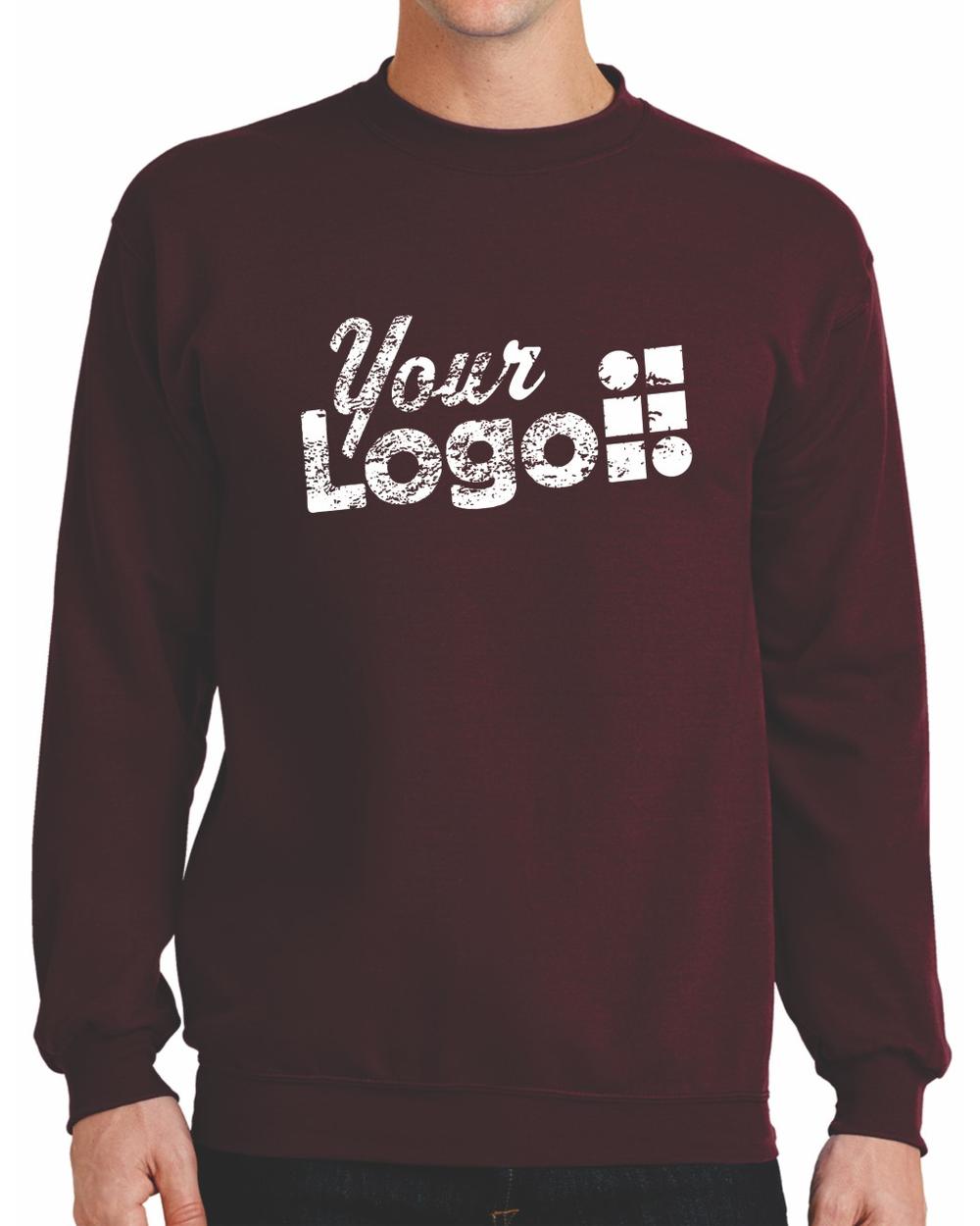 Port & Company Classic Custom Sweatshirt, color: Maroon