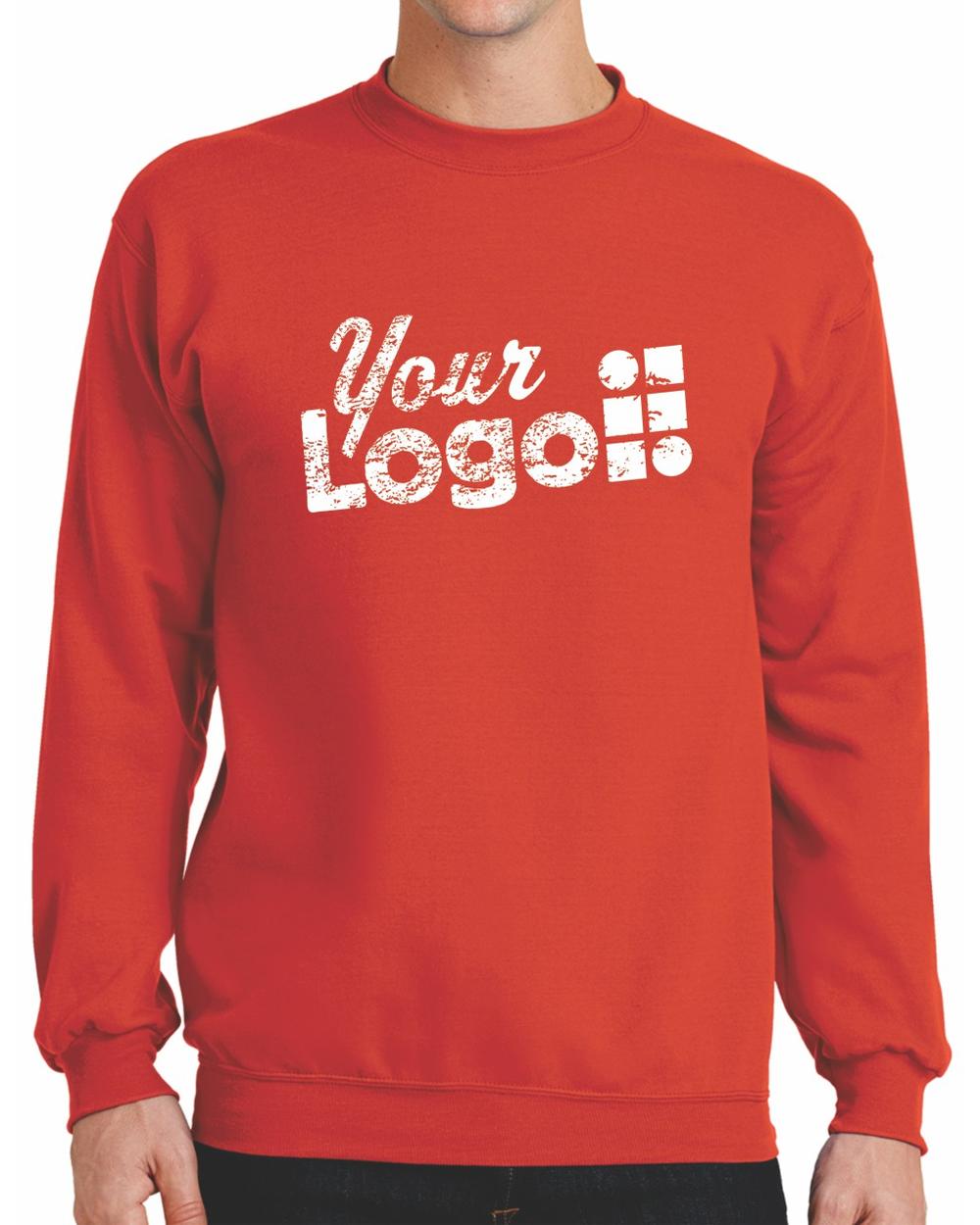 Port & Company Classic Custom Sweatshirt, color: Orange