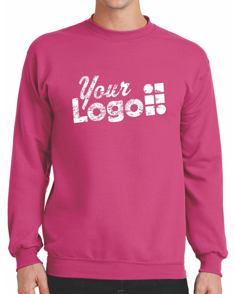 Port & Company Classic Custom Sweatshirt, color: Sangria