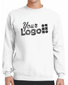 Port & Company Classic Custom Sweatshirt, color: White