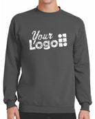 Port & Company Core Fleece Crewneck Custom Sweatshirt, color: Charcoal