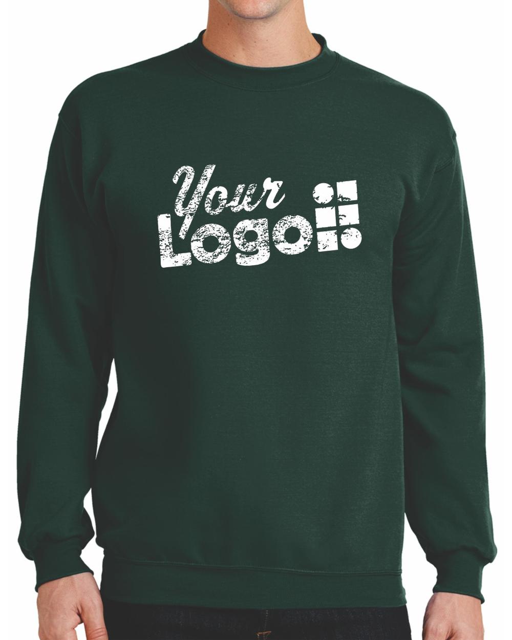 Port & Company Classic Custom Sweatshirt, color: Dark Green