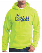 Port & Company Ultimate Custom Hoodie, color: Safety Green