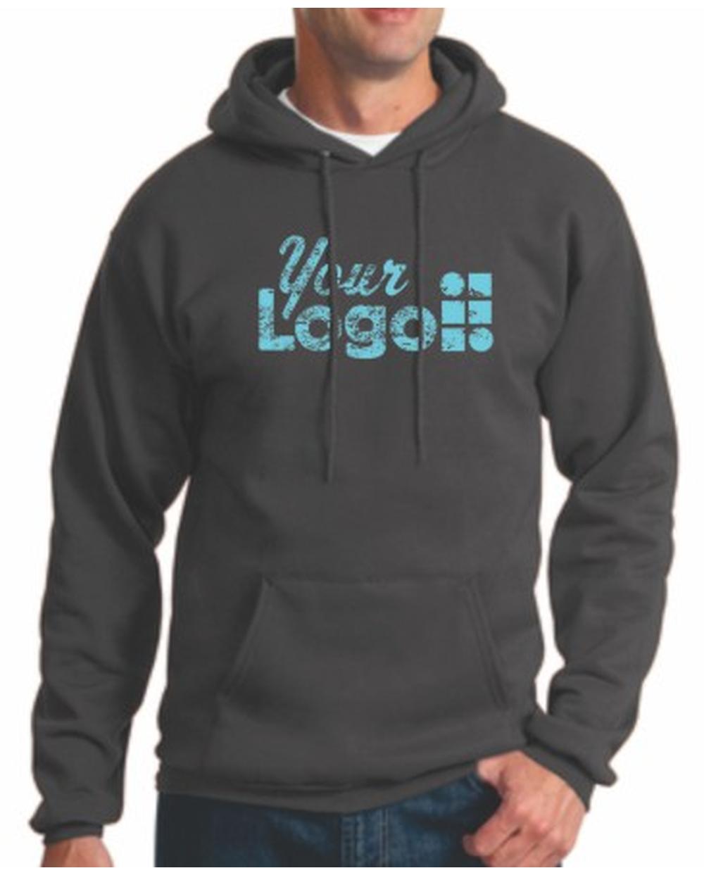 Port & Company Ultimate Custom Hoodie, color: Charcoal