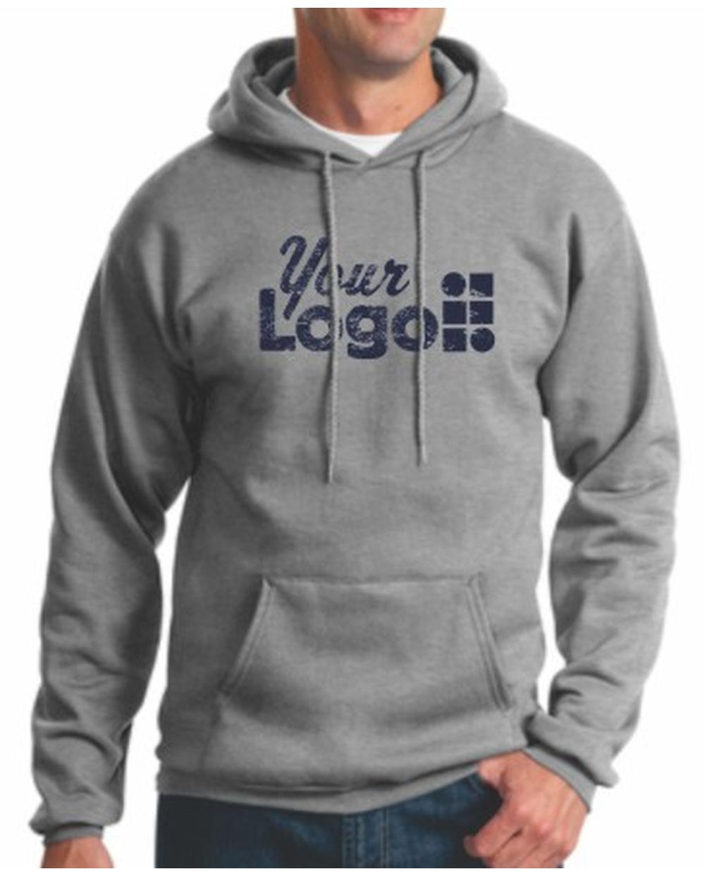 Port & Company Ultimate Custom Hoodie, color: Athletic Heather