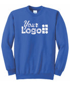 Port & Company Ultimate Crewneck Custom Sweatshirt, color: Royal