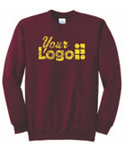 Port & Company Ultimate Crewneck Custom Sweatshirt, color: Cardinal