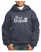 Port & Company Ultimate Custom Hoodie, color: Heather Navy