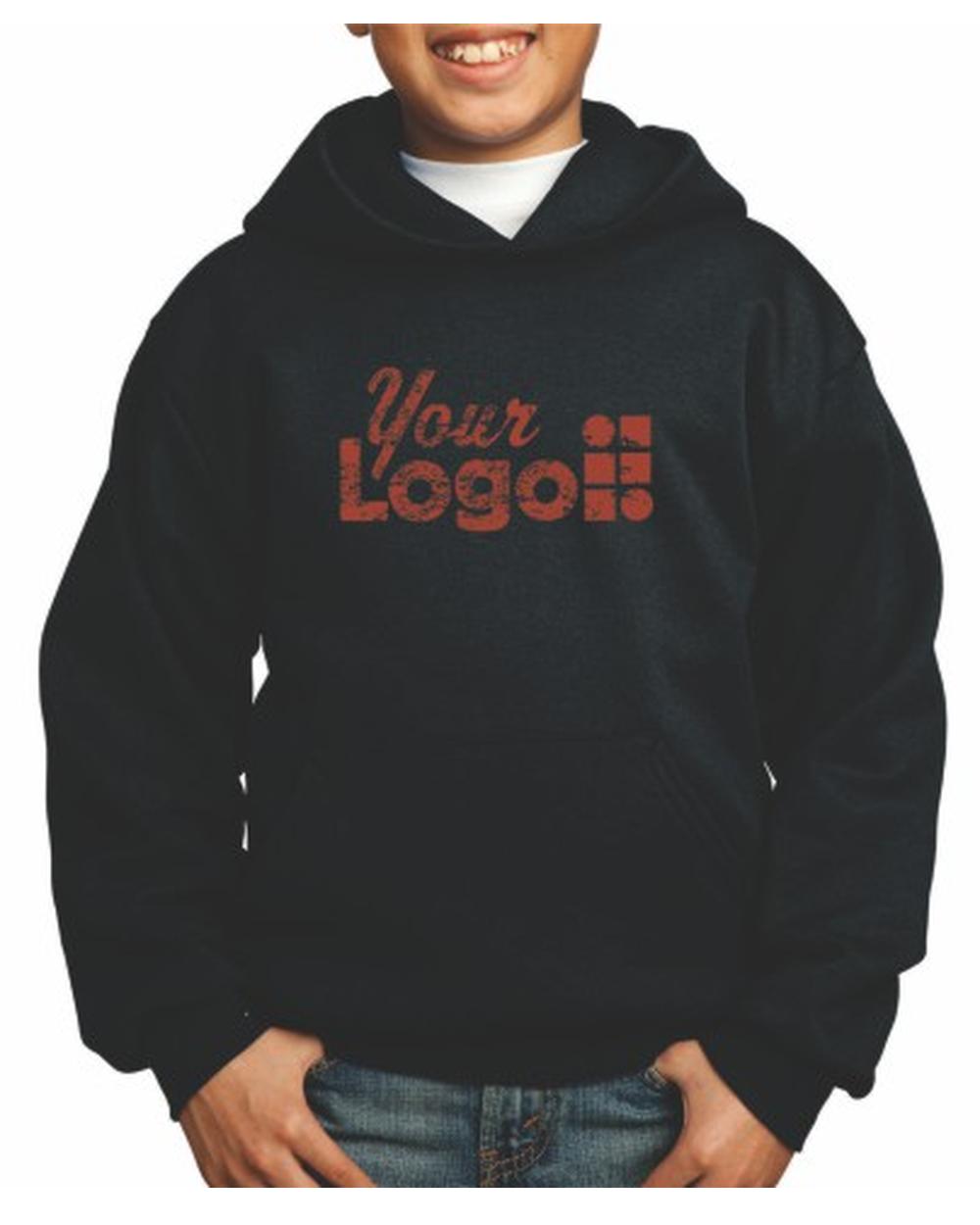 Port & Company Ultimate Custom Hoodie, color: Jet Black