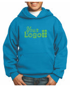 Port & Company Ultimate Custom Hoodie, color: Neon Blue
