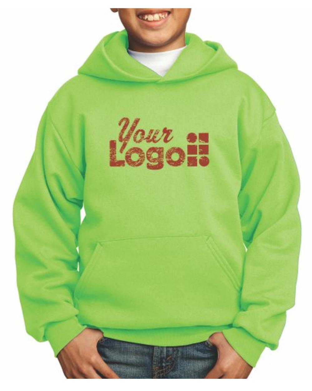 Port & Company Ultimate Custom Hoodie, color: Neon Green