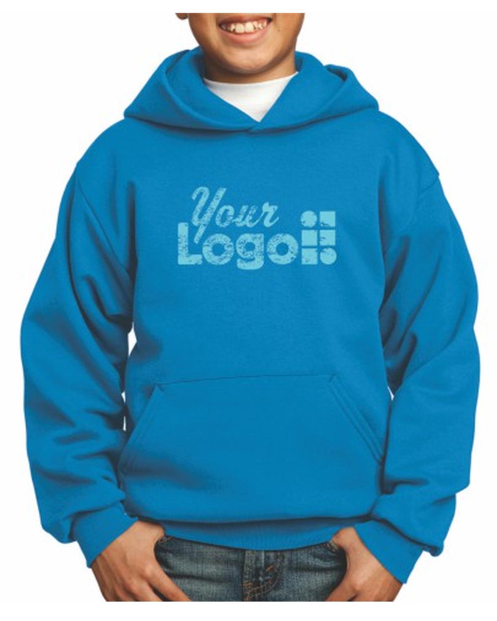 Port & Company Ultimate Custom Hoodie, color: Sapphire