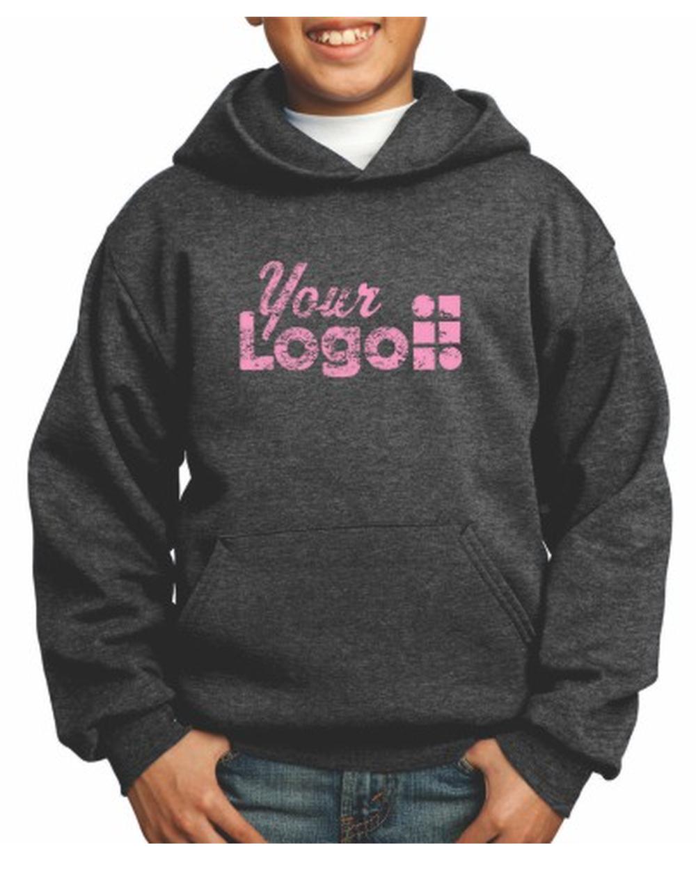 Port & Company Ultimate Custom Hoodie, color: Dark Heather Grey