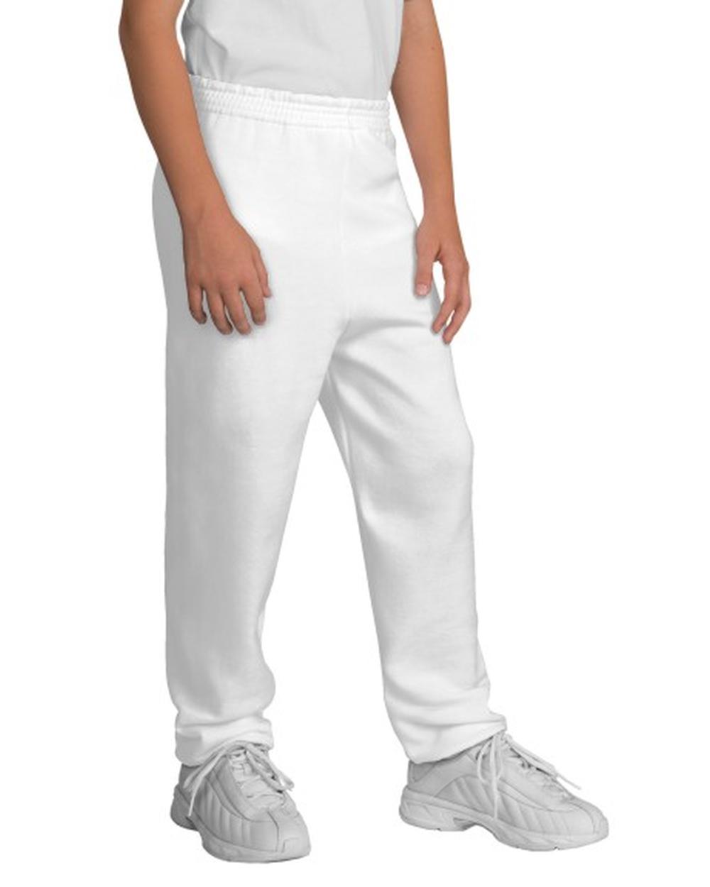 Port & Company Ultimate Fleece Pant, color: White