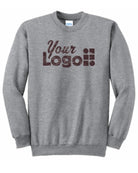 Port & Company Ultimate Crewneck Custom Sweatshirt, color: Athletic Heather