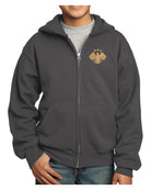 Port & Company Ultimate Full-Zip Syria's New Eagle Hoodie, color: Charcoal