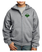 Port & Company Ultimate Full-Zip Syria's New Eagle Hoodie, color: Athletic Heather