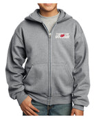 Port & Company Ultimate Full-Zip Turn The Volume Up Hoodie, color: Athletic Heather