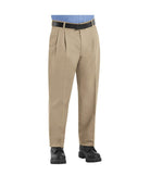 RedKap Pleated-Front Twill Work Pant, color: Khaki