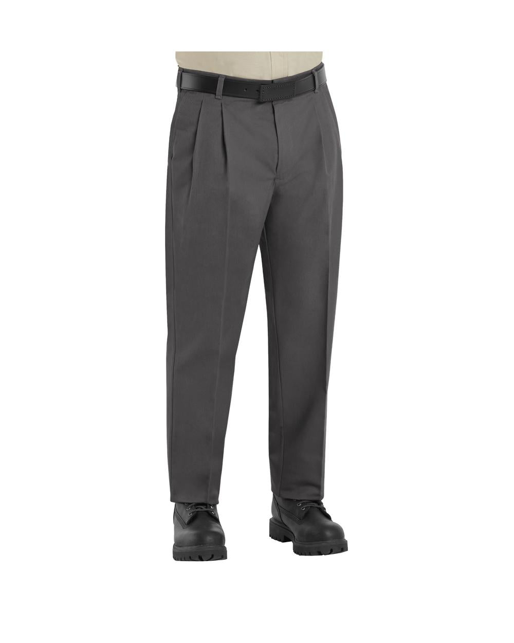 RedKap Pleated-Front Twill Work Pant, color: Charcoal