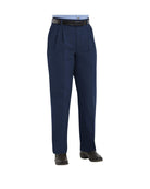 RedKap Pleated-Front Twill Work Pant, color: Navy